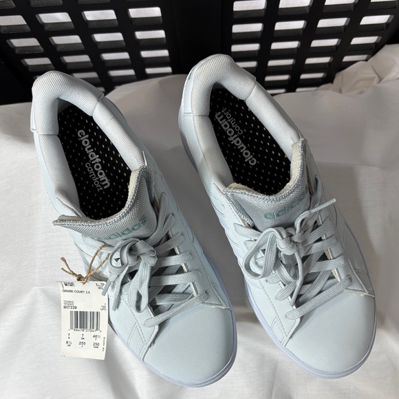 🤍 adidas Women's Grand Court 2.0 White Sneakers 8.5 NEW Classic Comfy 🤍 - Picture 4 of 11
